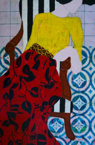 Karen Fisher - Anne In A Striped Chair