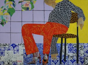 Karen Fisher - Anita On A Cheetah Chair